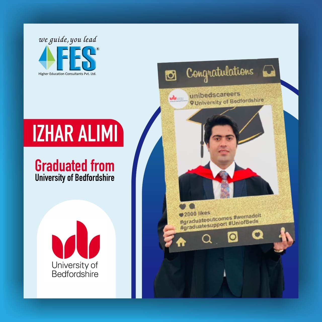 Graduation: Izhar Alim — University of Bedfordshire, United Kingdom.