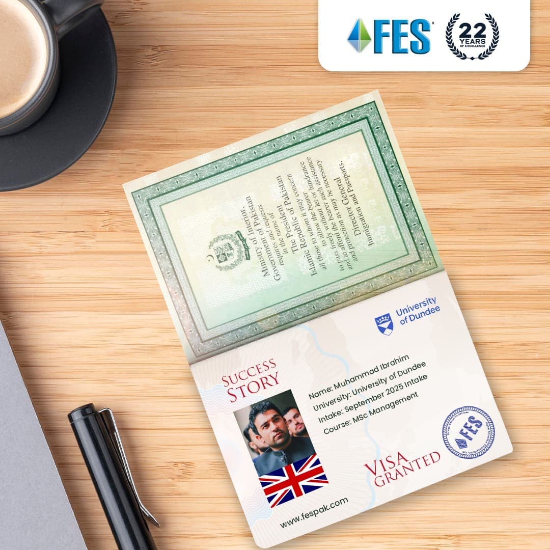 Visa success: Muhammad Ibrahim - MSc Management, University of Dundee, United Kingdom.